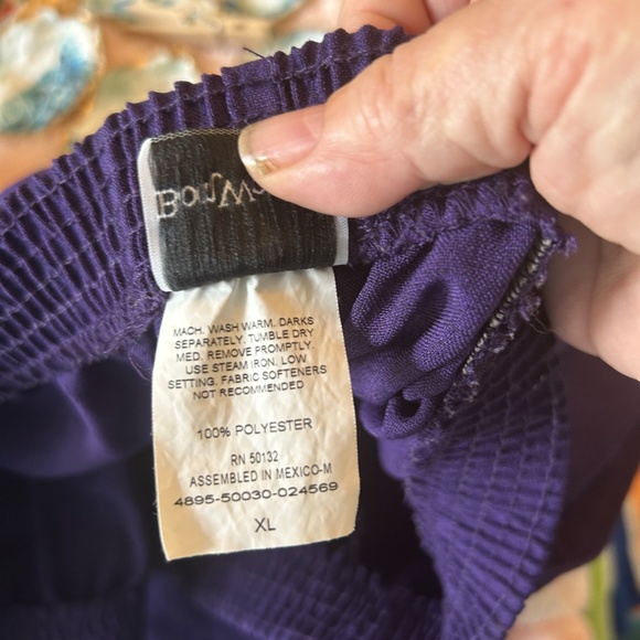 Bonworth purple pull up work pants. 1X. Excellent condition - Picture 4 of 4